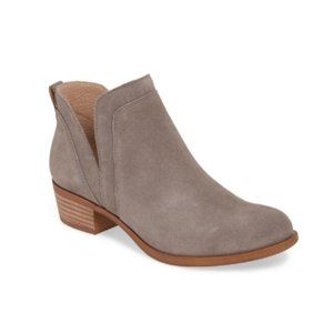 Lucky Brand Bebhina Waterproof Western Bootie | Titanium Suede